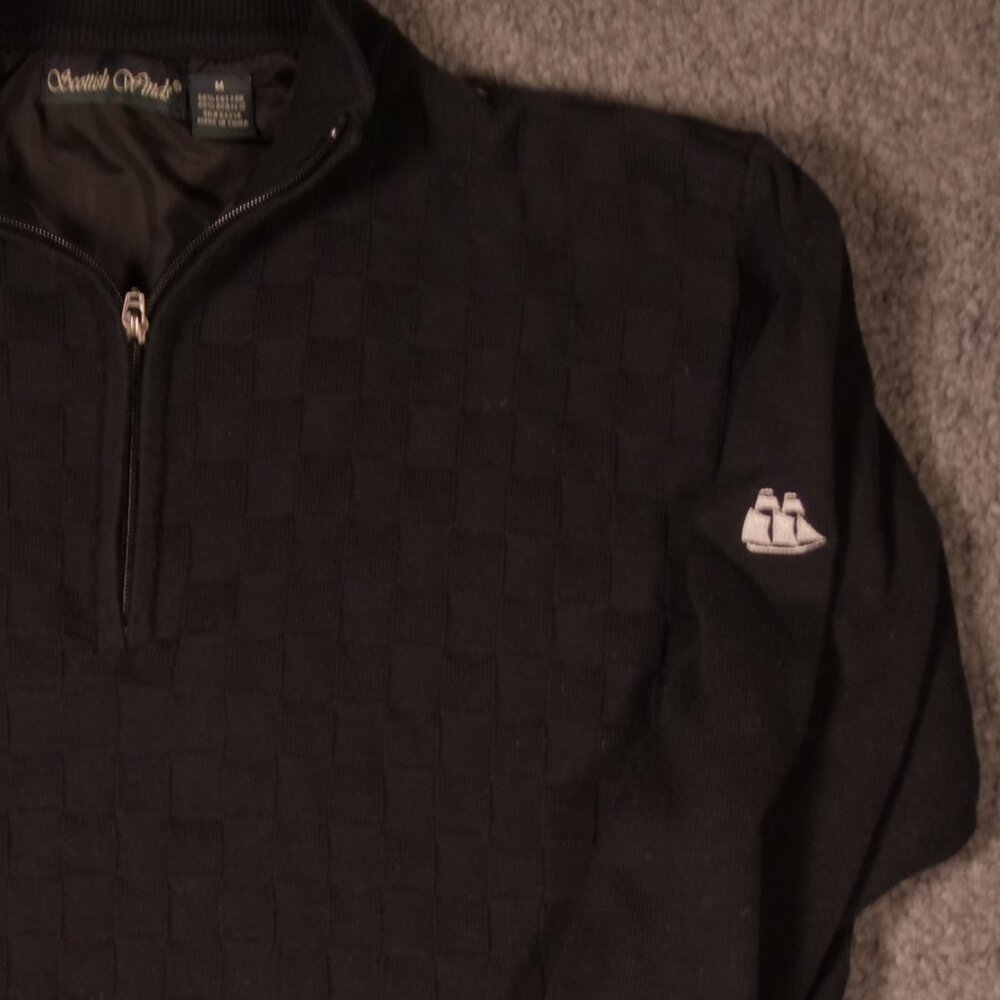 Scottish Winds Sweater Black Men's Medium - Picture 3 of 6